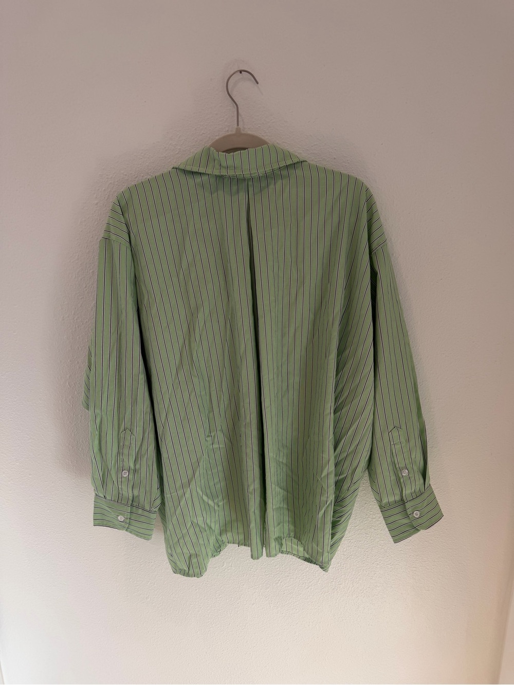 Green Stripe Button-Up Shirt - Picture 2 of 3